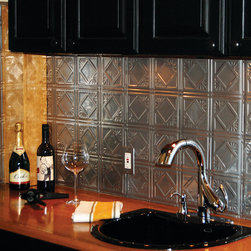 Brushed Nickel Tin Tiles - Tile