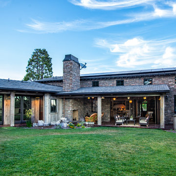 weathered timbers and natureaged ceiling and siding
