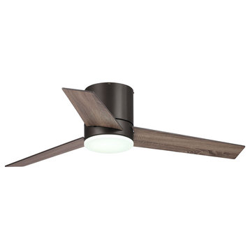 48 in Flushed Mounted  LED Ceiling Fan with 3 Blades