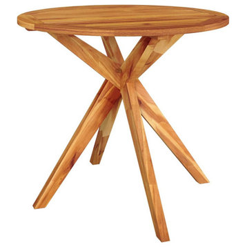 vidaXL Bistro Table Outdoor Side Table Garden Porch Furniture Solid Acacia Wood