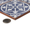 Faenza Ceramic Floor and Wall Tile, Azul