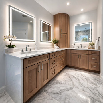 Luxury Marble Master Bathroom Renovation | NJ & Bucks County PA