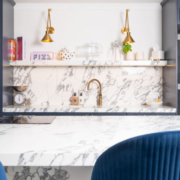 Blue Classic Kitchen in Wheathampstead