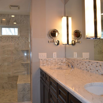 Master Bath - in White Carrara Marble