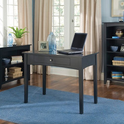 Beach Office with Shaker Cottage Style Desk and Bookshelves in Black Finish - Products