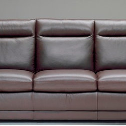 Natuzzi Editions Leather 3 Cushion Sofa B637 - Sofas