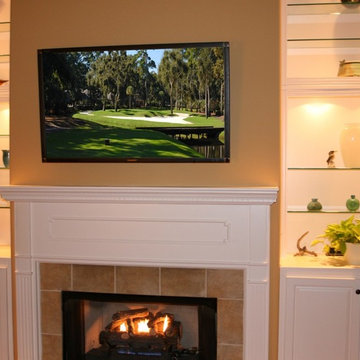 TV Above Fireplace