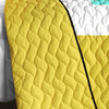 Step into Sunshine 3PC Vermicelli - Quilted Patchwork Quilt Set (Full/Queen)
