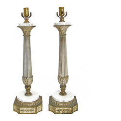 Tall Vintage Italian Lamp Pair - SOLD - Table Lamps