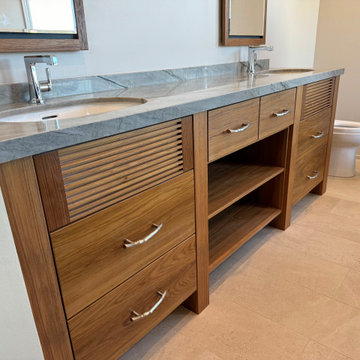 teak vanity