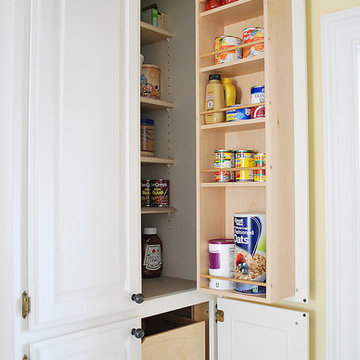 Retro fitted cabinet interior