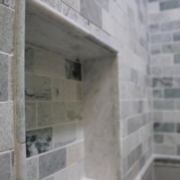 Grey & Green Master Bath