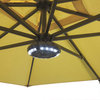Luna Round Umbrella Light with Bluetooth Speaker, Black