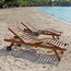 Bali Teak Sun Loungers, Set of 2