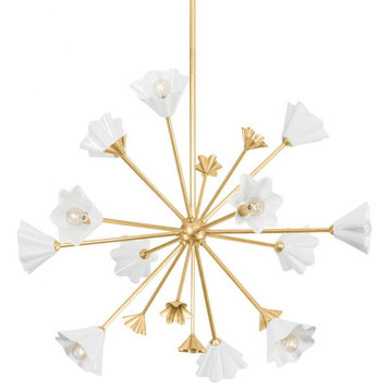 12 Light Chandelier-32 Inches Tall and 40 Inches Wide - Chandelier