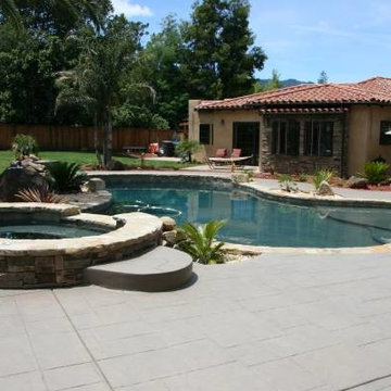 Pool Free-form "Ending Results" Photo of Renovation