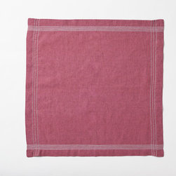 Simple Stitch Chambray Napkin - Set of 4 - Napkins
