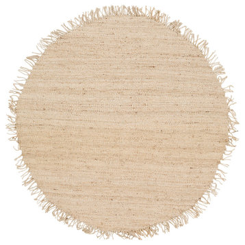 Jute Bleached Area Rug, 8' Round