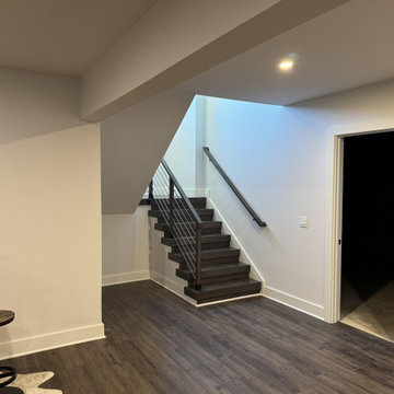 Project #137 | Maple Staircase with Stainless Steel Railing