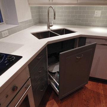 IKEA Kitchen - Bodbyn Gray and Bodbyn White