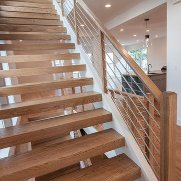 Project #48 | Contemporary Staircase with Warm Tones