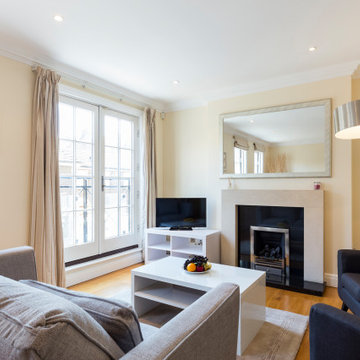 Bright and airy view from London apartment window