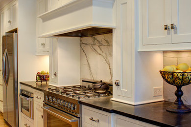 Example of a transitional kitchen design in Other