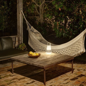 LAMPE DE JARDIN, BALADEUSE, CAT, BLANC, H32CM - FARO