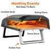 Gas Pizza Oven for Outside Propane with 13 inch Pizza Stone with Foldable Legs