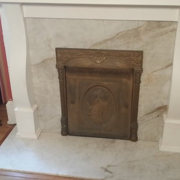 Taj Mahal Quartzite Fireplace Surround