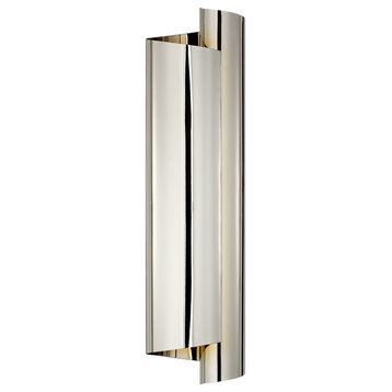 Iva Large Wrapped Sconce in Polished Nickel
