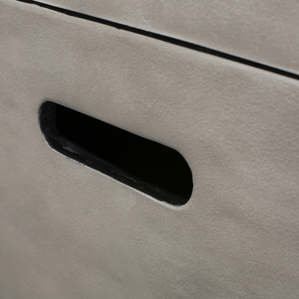 Gwen Outdoor Modern 30-Inch Square Fire Pit