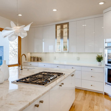 Contemporary White High Gloss Kitchen