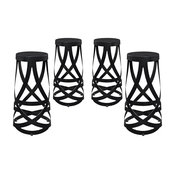 Modway EEI-1361-BLK Ribbon Bar Stool, Set of 4, Black