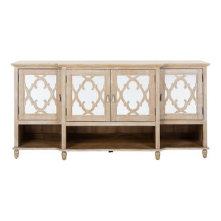 Carwyn Mirrored Sideboard White - Mediterranean - Buffets And Sideboards -  by AED Luxury Home Decor | Houzz