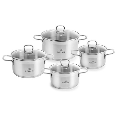 Brava Pots Stainless Steel 8-Piece Set