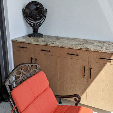 Custom Weatherproof Outdoor Cabinets made with Sustainable Wood Alternative