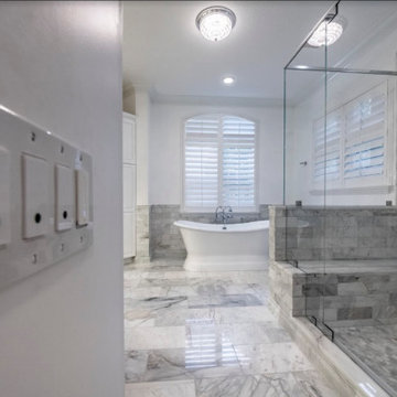 Award Winning McCallum Marble Master Bathroom