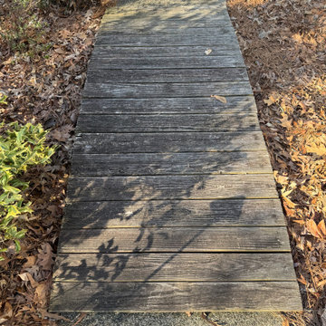 Custom carpentry (bridge/railing) project in Chapel Hill, NC