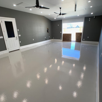 Leander Custom Wood Shop Floor