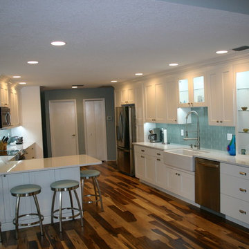 White shaker style kitchen
