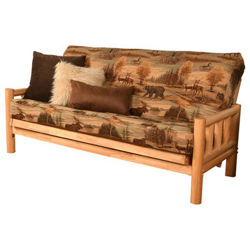 Gunner Frame Futon With Natural Finish, Canadian
