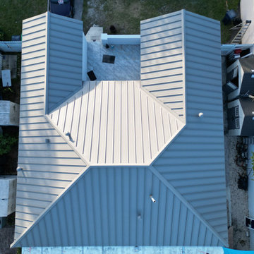 Slate Gray Standing Seam Metal Roof