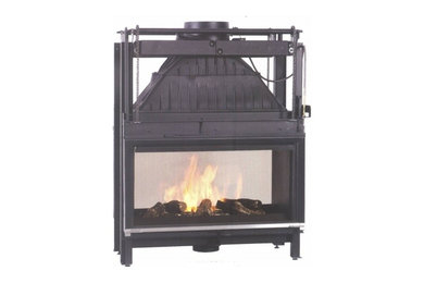 Cheminees Philippe Fireplaces - double sided fireplaces