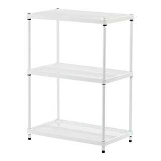 Iron Horse Wire Shelving Unit, 5 Shelf, 18D x 48W x 72H, Black - Steel - Traditional