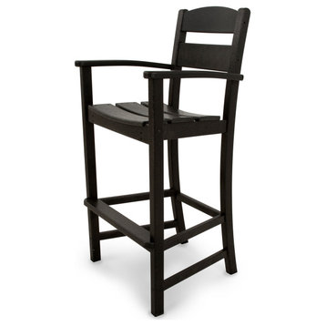 Ivy Terrace Classics Bar Arm Chair, Black