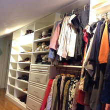 Walk in closet Sloped ceiling