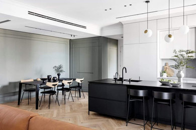 Inspiration for a contemporary kitchen remodel in Miami