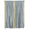 Gray Rod Pocket  Sheer Sari Curtain / Drape / Panel   - 80W x 96L - Pair