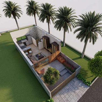 36x13 1BHK Row House Design Plan